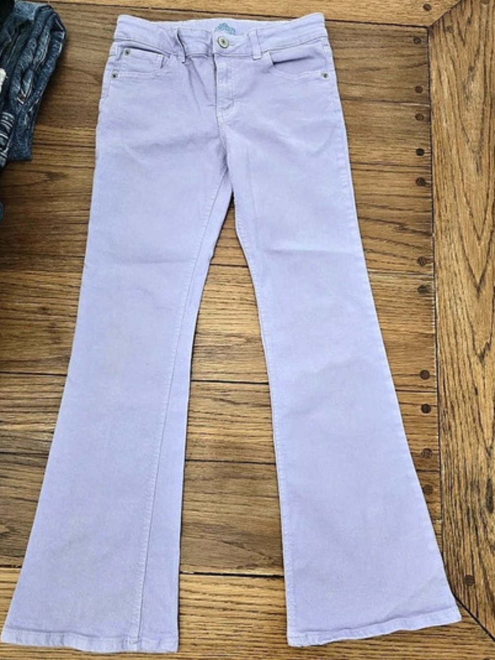 Thereabouts Women's Straight Leg Jeans Purple Waist 12
